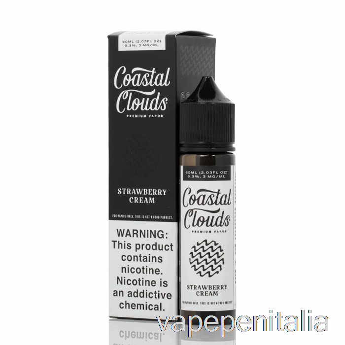 Vape Box Mod Crema Di Fragole - Coastal Clouds Co. -60 Ml 3 Mg